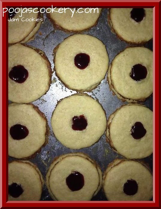 Jam Cookies | poojascookery.com