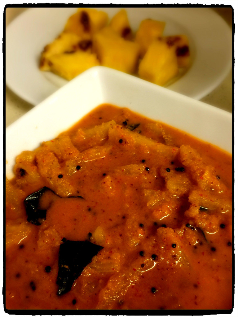 Ansache Sasav / Ananas Sasav / Pineapple Coconut Curry | poojascookery.com