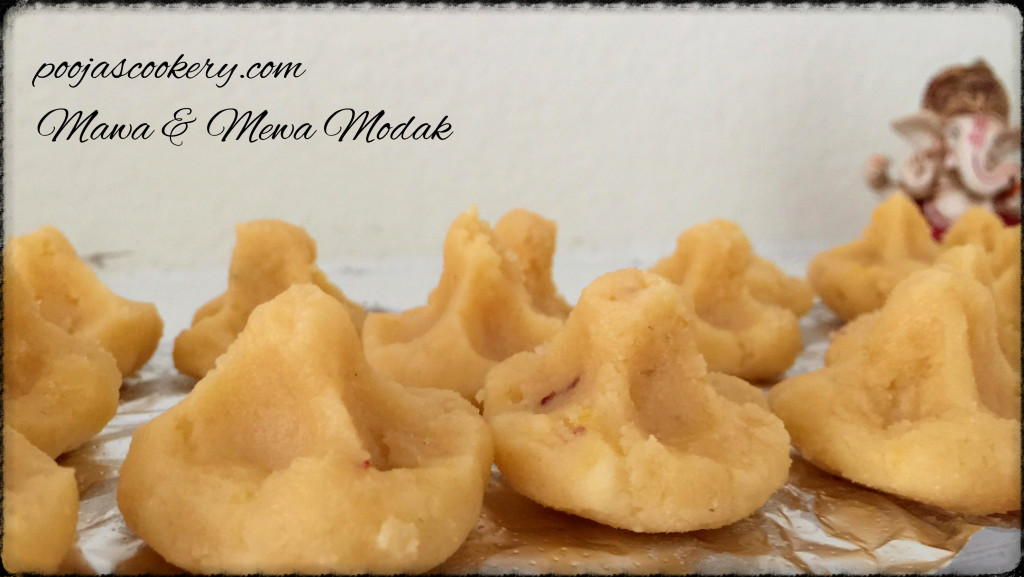 Mawa & Mewa Modak | poojascookery.com