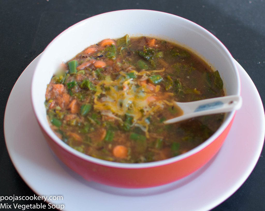 Mix Vegetable Soup | poojascookery.com