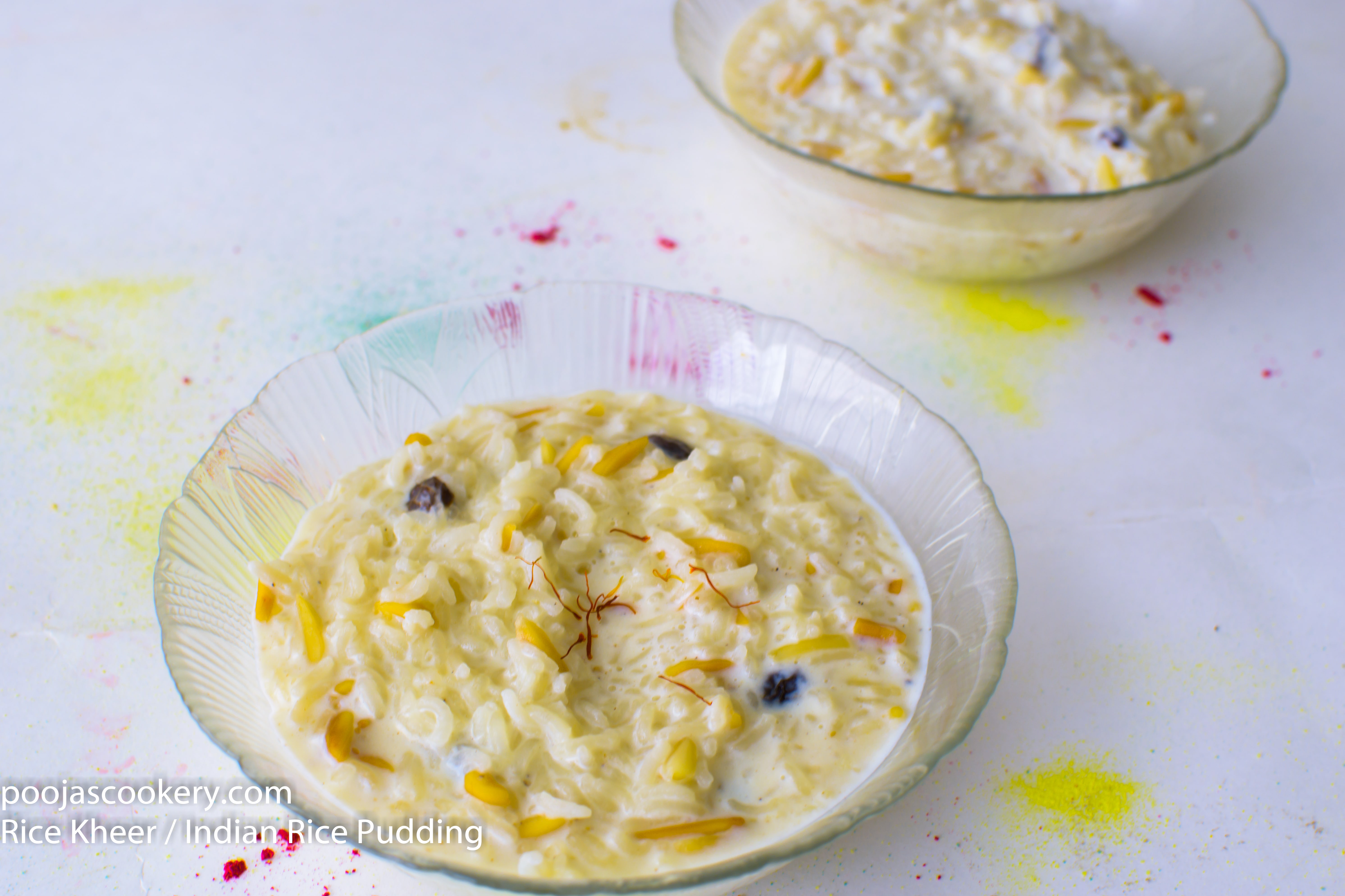 Rice Kheer Indian Rice Pudding Recipe Pooja S Cookery