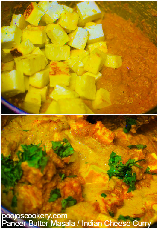 Paneer Butter Masala / Indian Cheese Curry recipe Pooja's Cookery