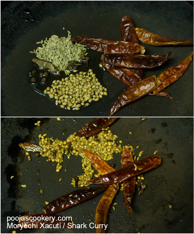 Fry whole spices | poojascookery.com