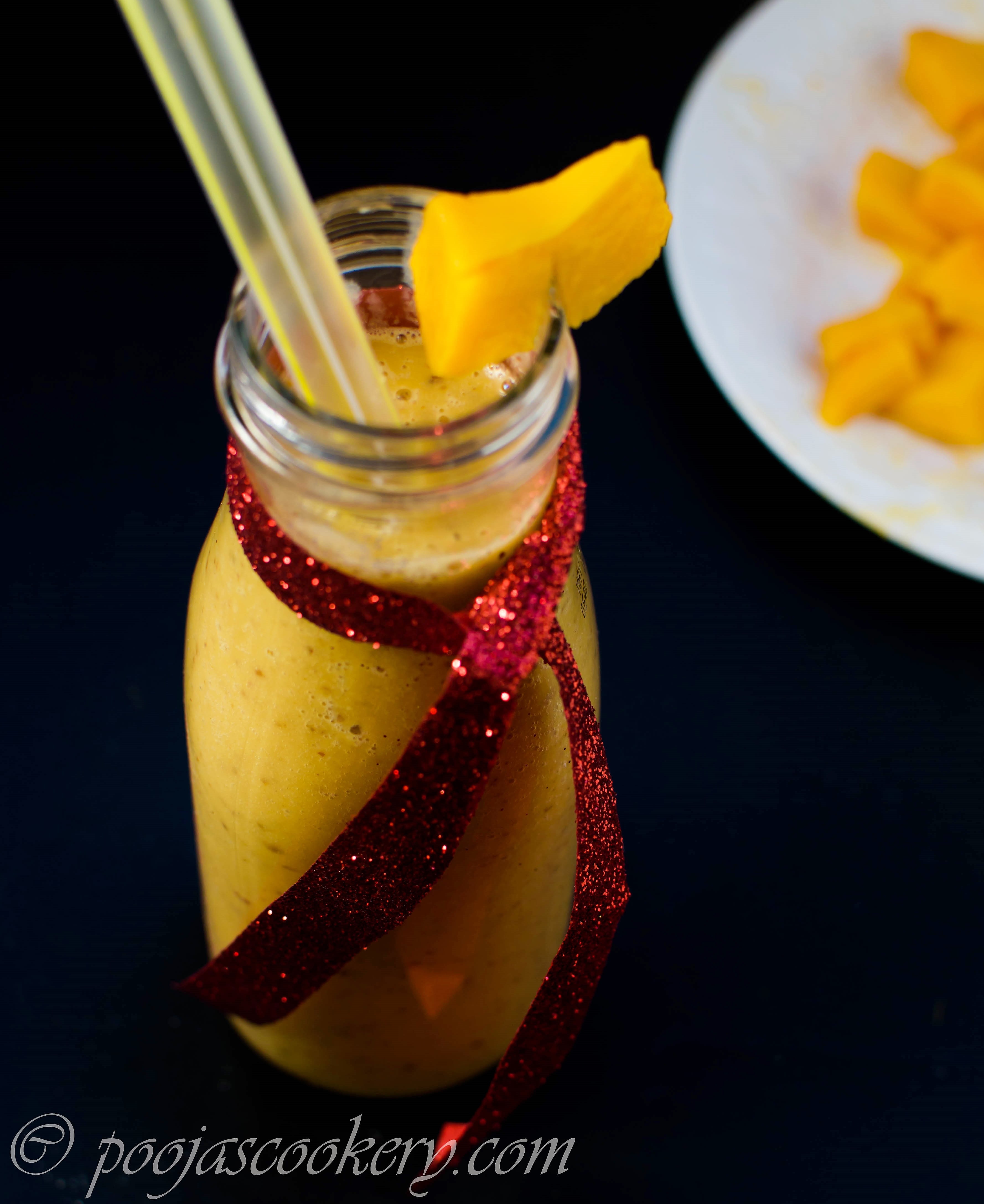 Healthy And Tasty Mango Smoothie Recipe Poojas Cookery 