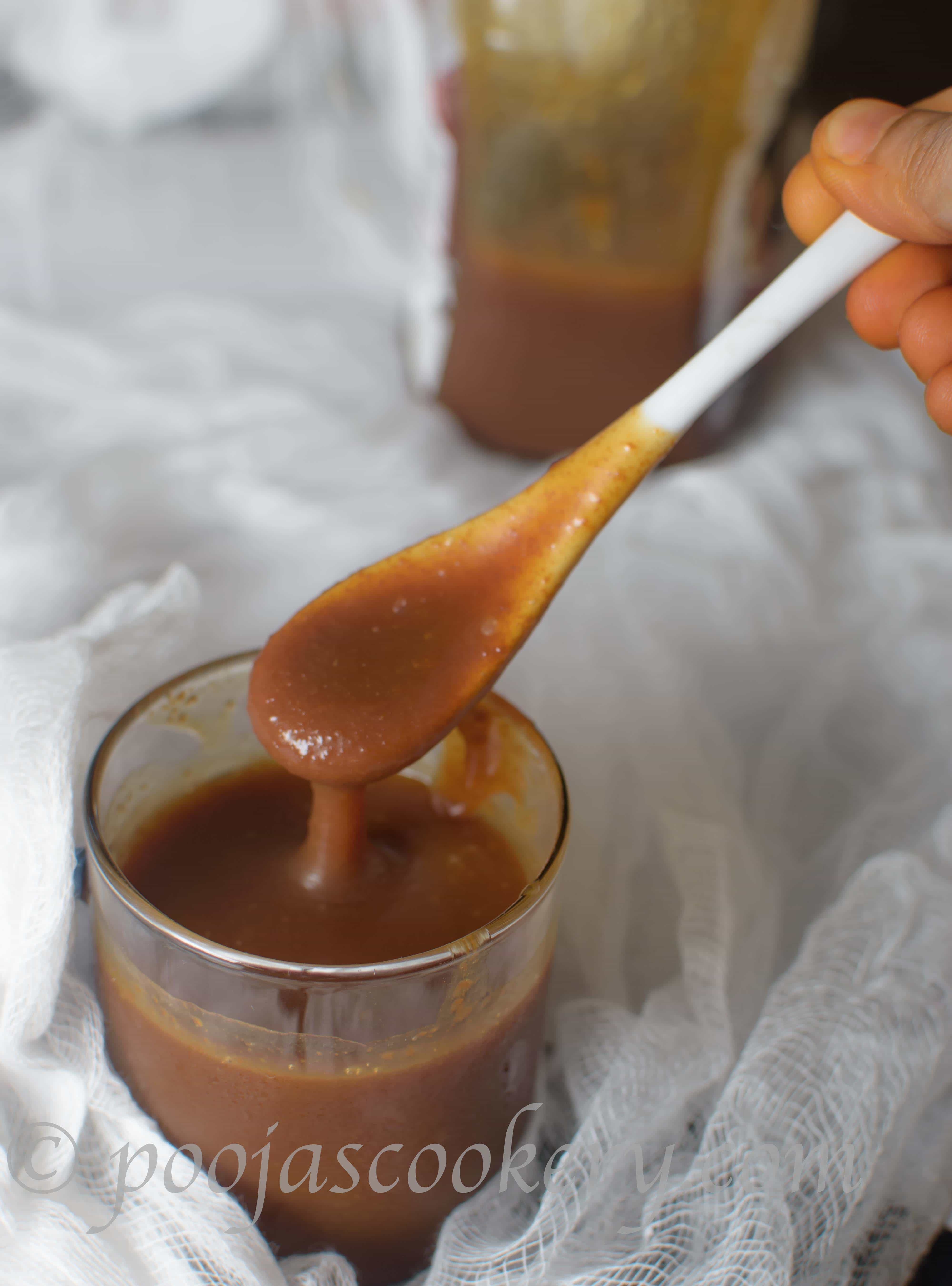 Quick , Easy Homemade Caramel Sauce/ Caramel Syrup|poojascookery.com