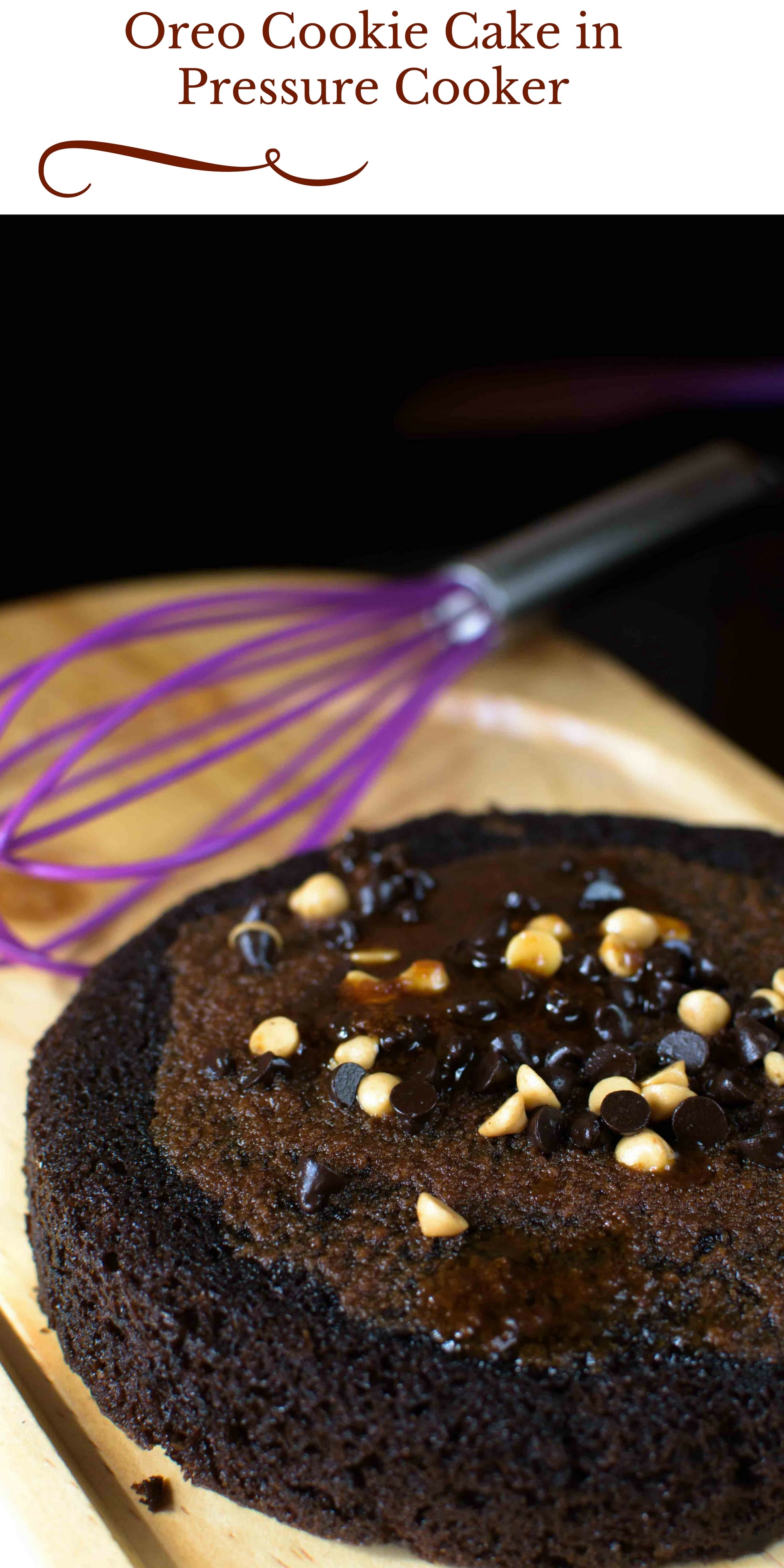 Oreo Cookie Cake in Pressure Cooker Recipe Pooja's Cookery