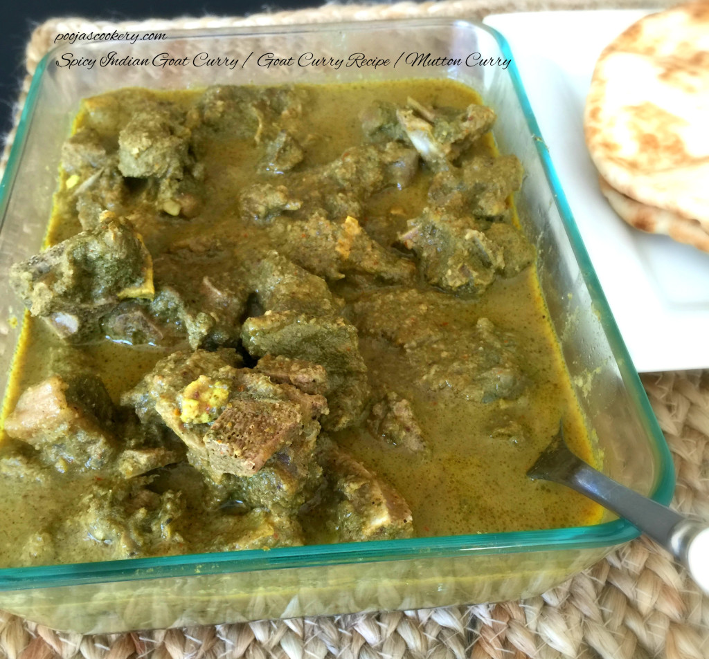 Spicy Indian Goat Curry / Goat Curry Recipe /Mutton Curry | poojascookery.com
