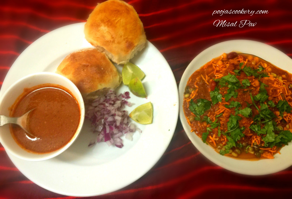 Misal Pav | poojascookery.com