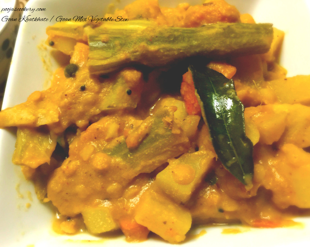 Goan Khatkhate / Goan Mix Vegetable Stew | poojascookery.com