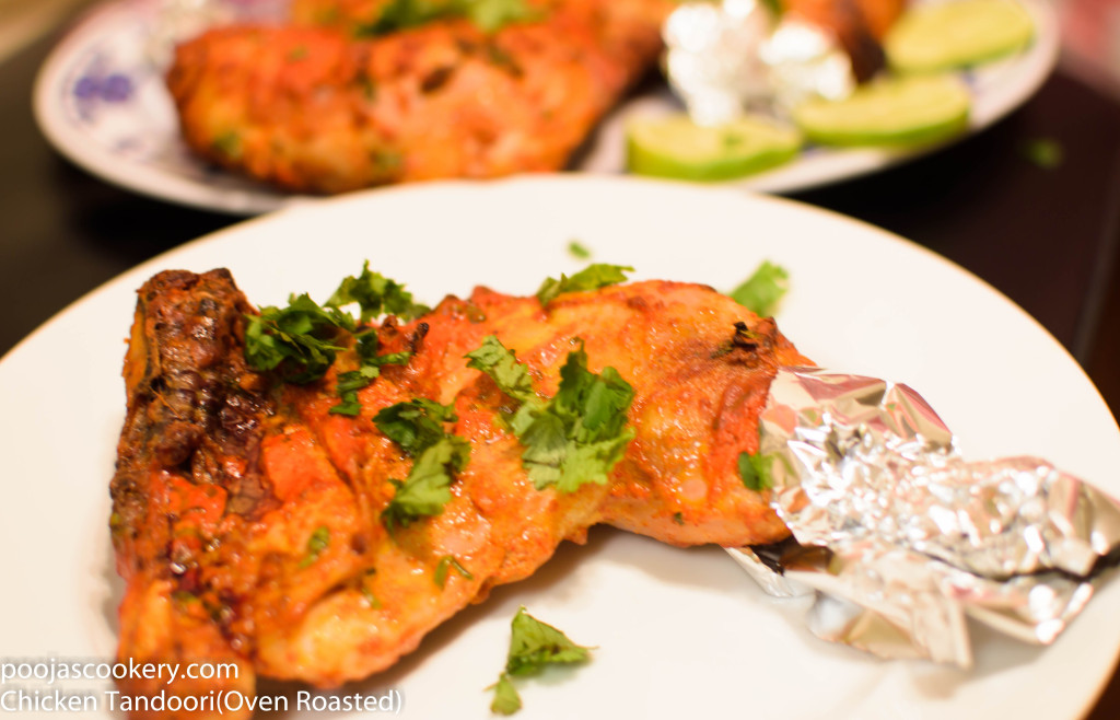 Chicken Tandoori(Oven Roasted) | poojascookery.com