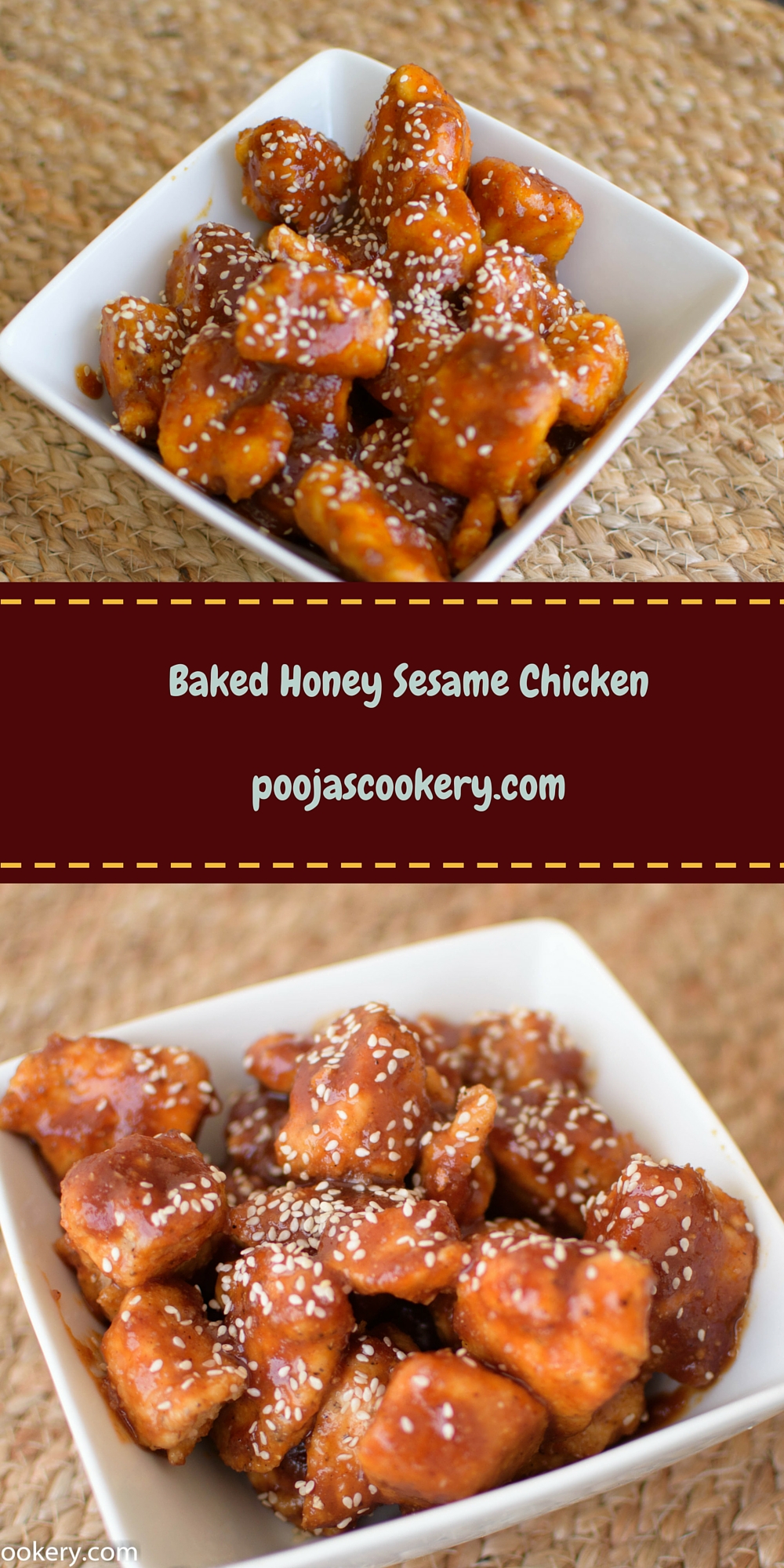 Baked Honey Sesame Chicken: Better choice then deep frying