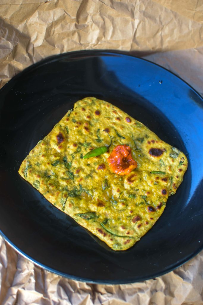 Methi-Paratha-Fenugreek-Flat-Bread | poojascookery.com