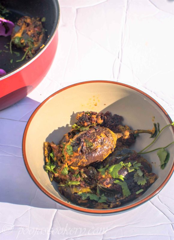 Bharli-Vangi-Stuffed-Brinjals(Eggplants)
