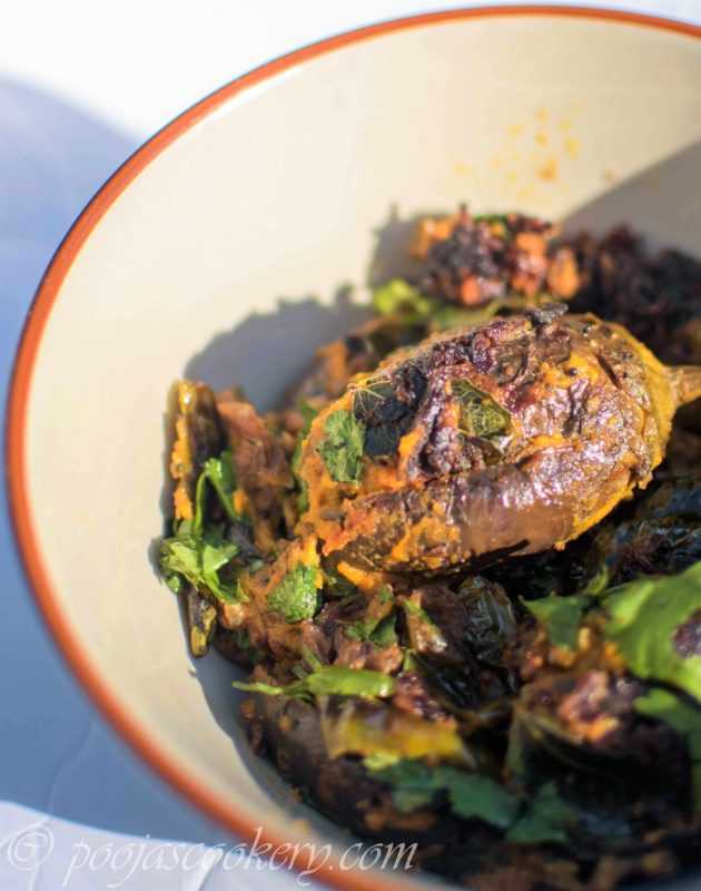 Bharli-Vangi-Stuffed-Brinjals(Eggplants)