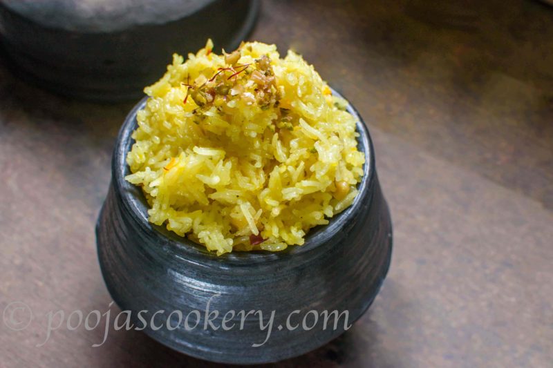 Indian Dessert Sakhar bhat / Kesar bhat