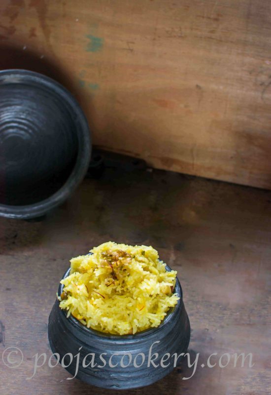 Indian Dessert Sakhar bhat / Kesar bhat