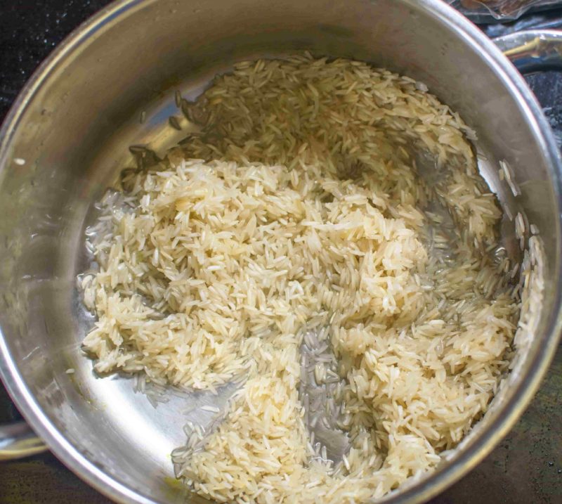 Soaked rice