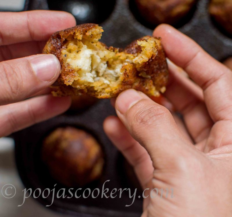 Cheese Stuffed Mashed Potato Balls Without Deep Fry