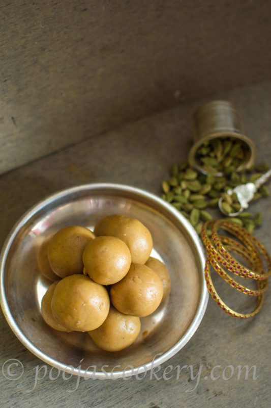 Wheat Laddu using Jaggery