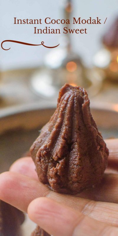 Instant Cocoa Modak / Indian Sweet
