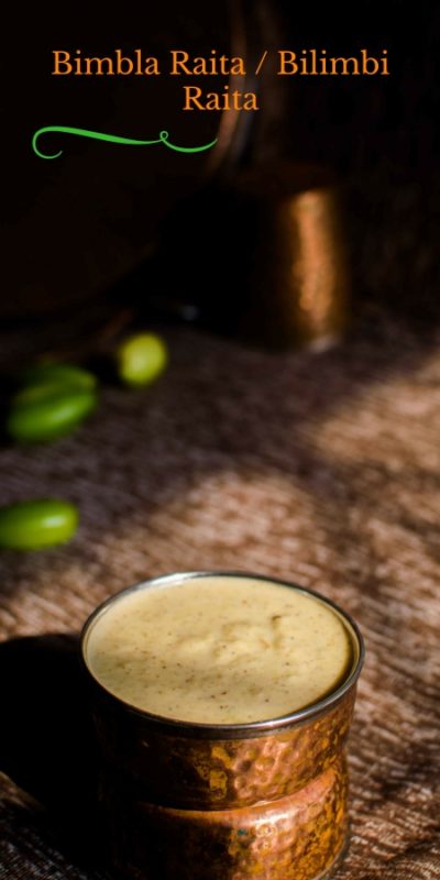 Bimbla Raita / Bilimbi Raita / Indian Sweet and Sour Condiment