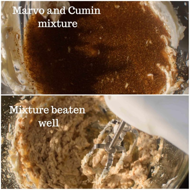 cumin mixture added to marvo