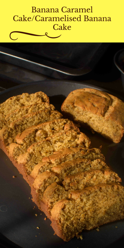 banana caramel cake